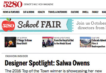 5280 Magazine – Designer Spotlight